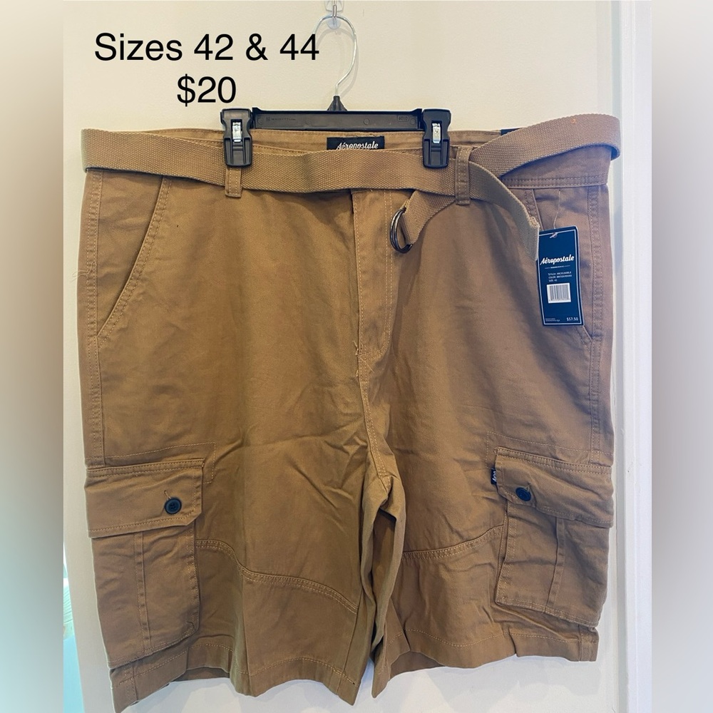 Aeropostale Tan Cargo Shorts Relaxed Fit